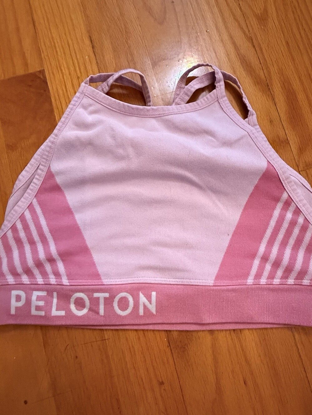 PELOTON Pink Double Layer Seamless Yoga Bra Size Medium